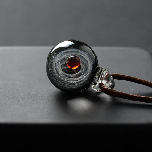 Universe Bead Planets Pendant Necklace