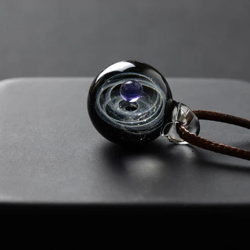 Universe Bead Planets Pendant Necklace