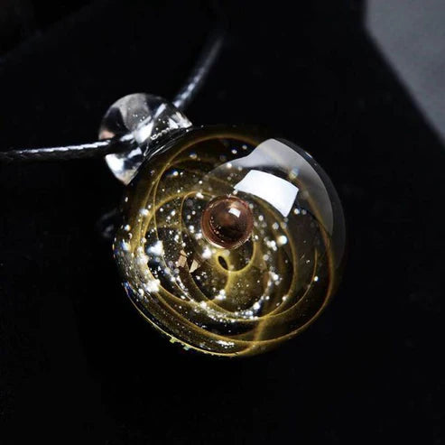 Universe Bead Planets Pendant Necklace
