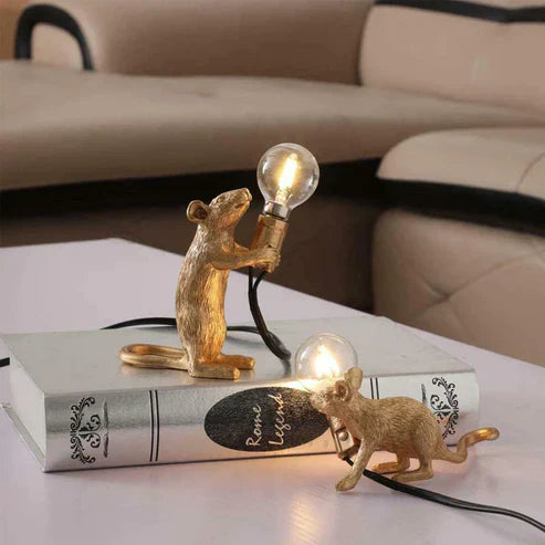 Gold Mouse Desk Lamps (3PCS)