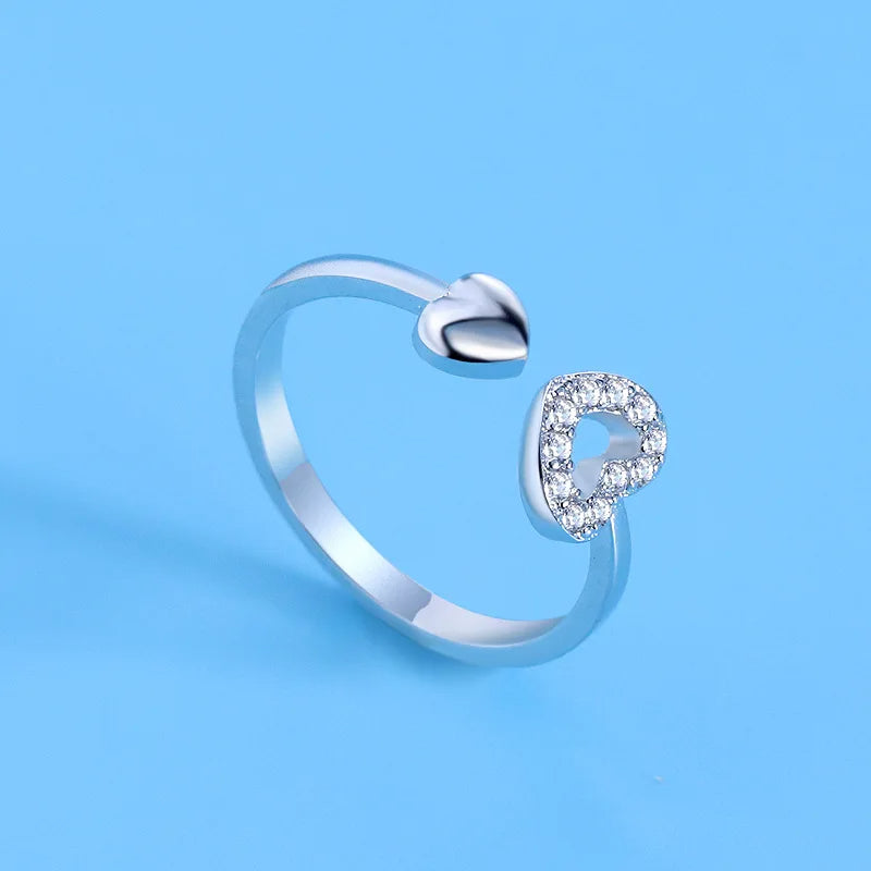 Hot 925 Sterling Silver Ring Adjustable Simplicity