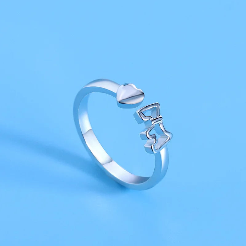 Hot 925 Sterling Silver Ring Adjustable Simplicity