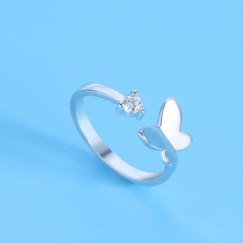Hot 925 Sterling Silver Ring Adjustable Simplicity