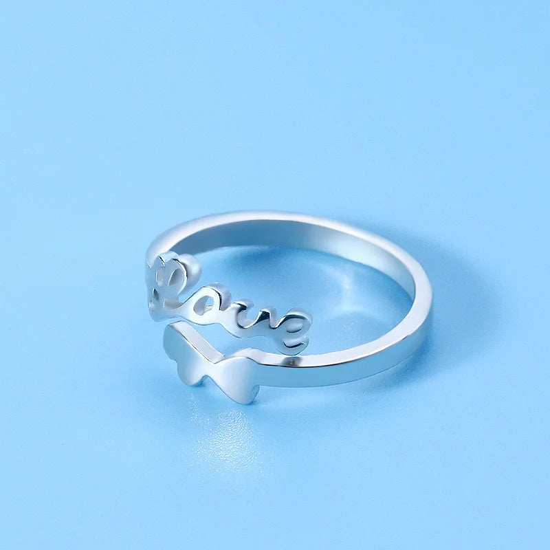 Hot 925 Sterling Silver Ring Adjustable Simplicity