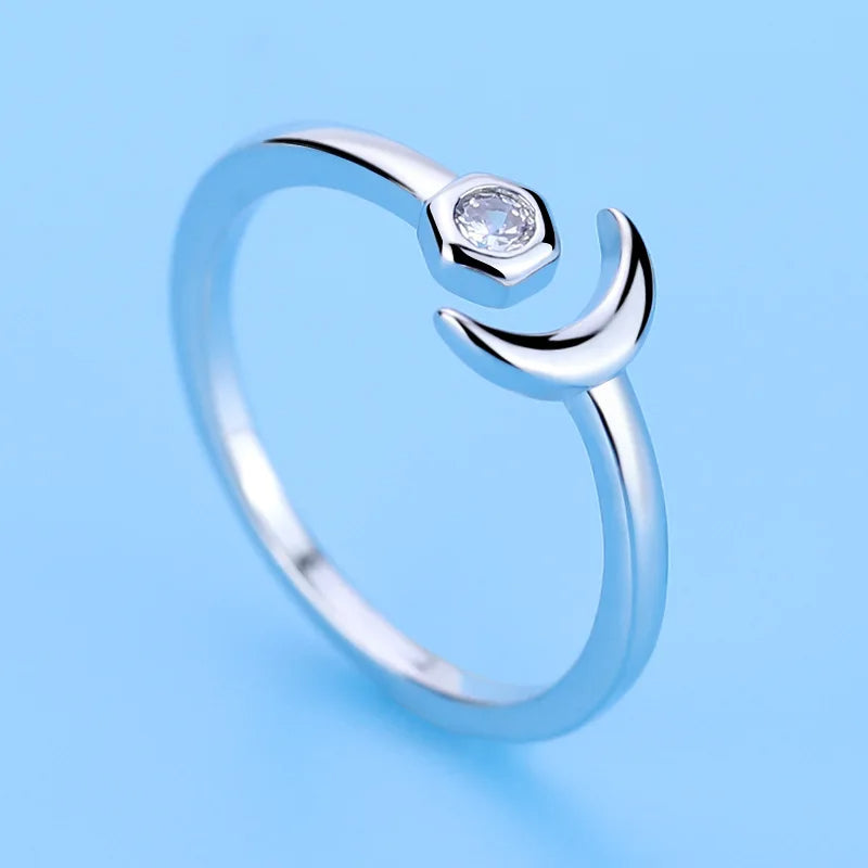 Hot 925 Sterling Silver Ring Adjustable Simplicity