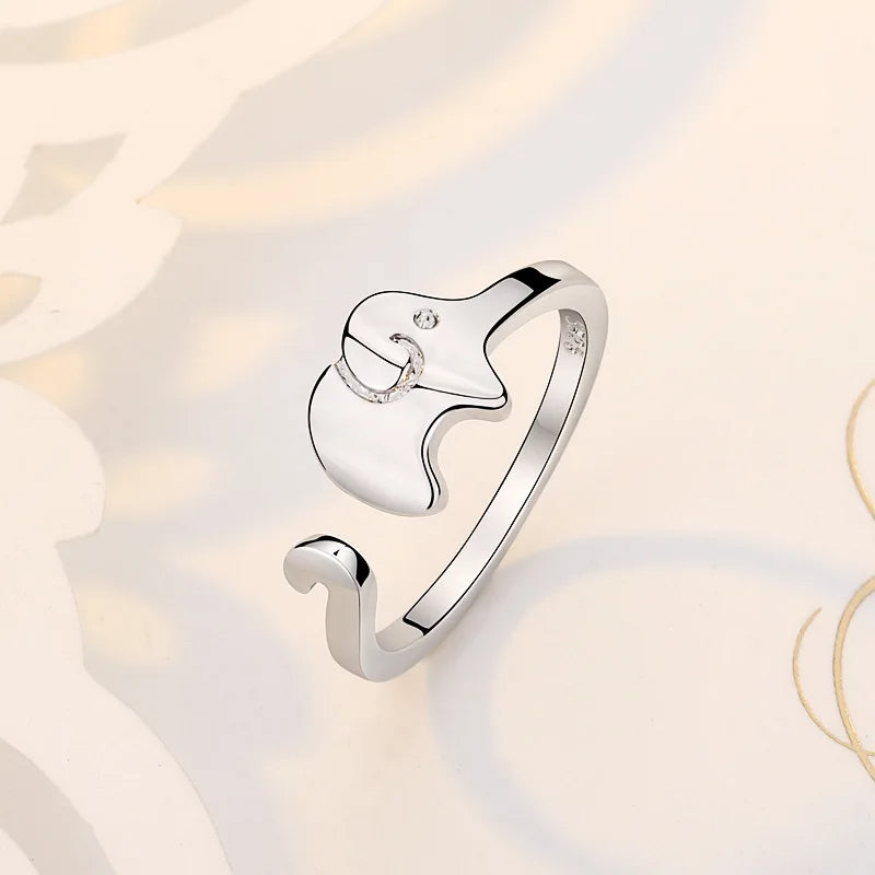 Hot 925 Sterling Silver Ring Adjustable Simplicity