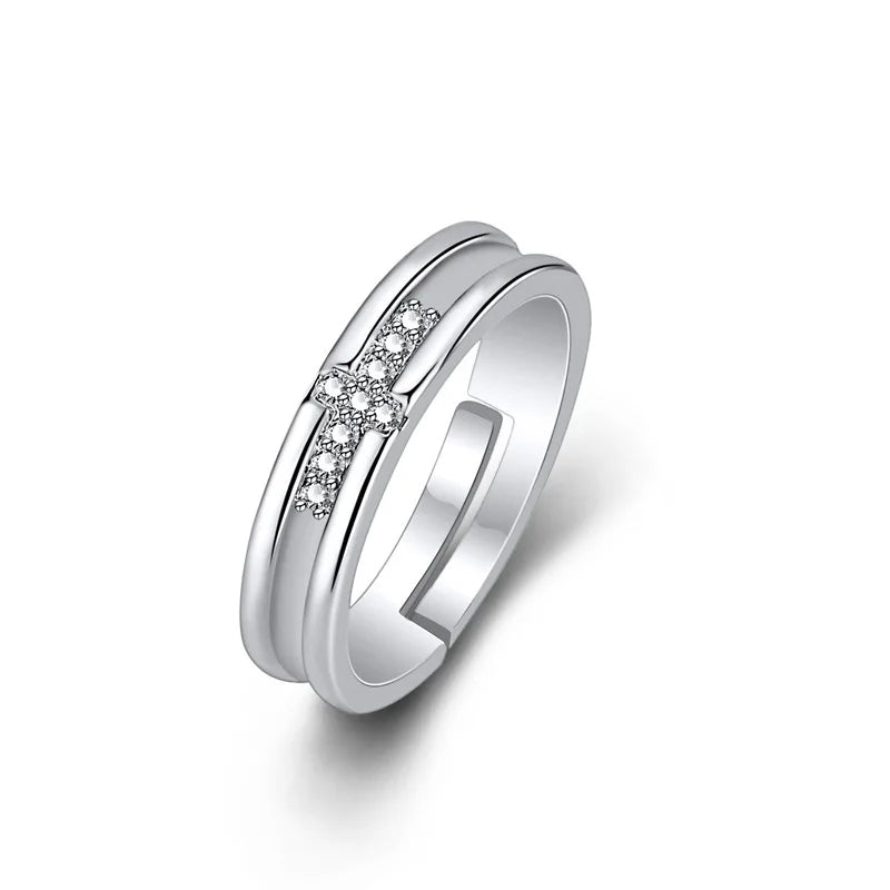 Hot 925 Sterling Silver Ring Adjustable Simplicity