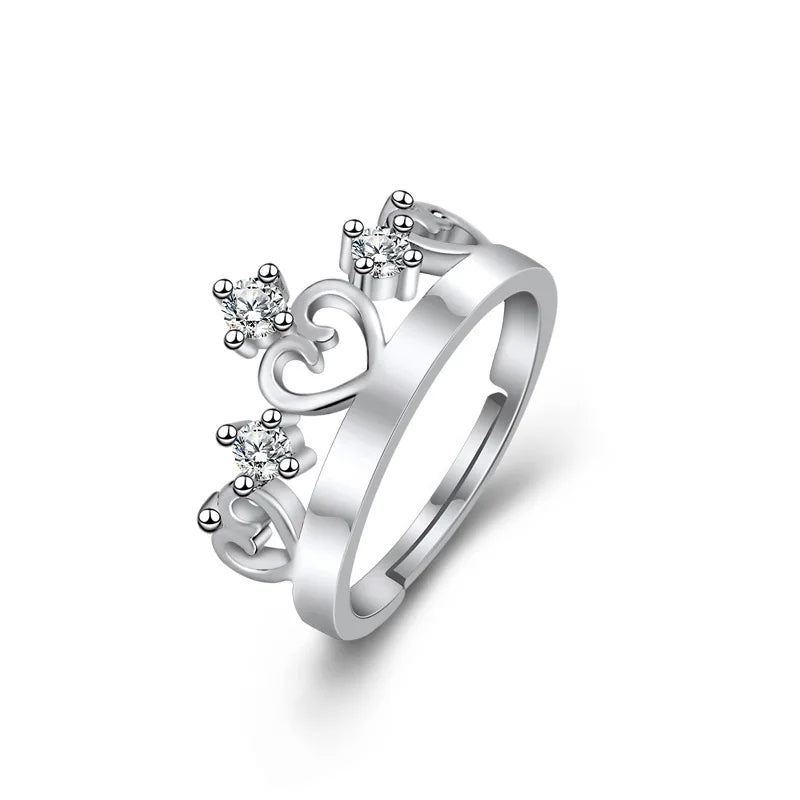 Hot 925 Sterling Silver Ring Adjustable Simplicity