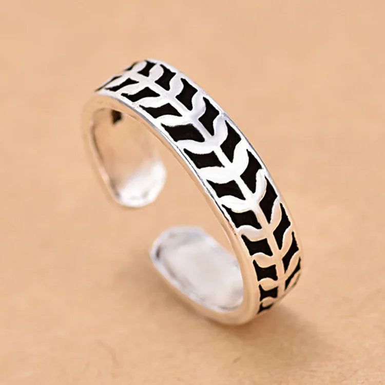 Hot 925 Sterling Silver Ring Adjustable Simplicity
