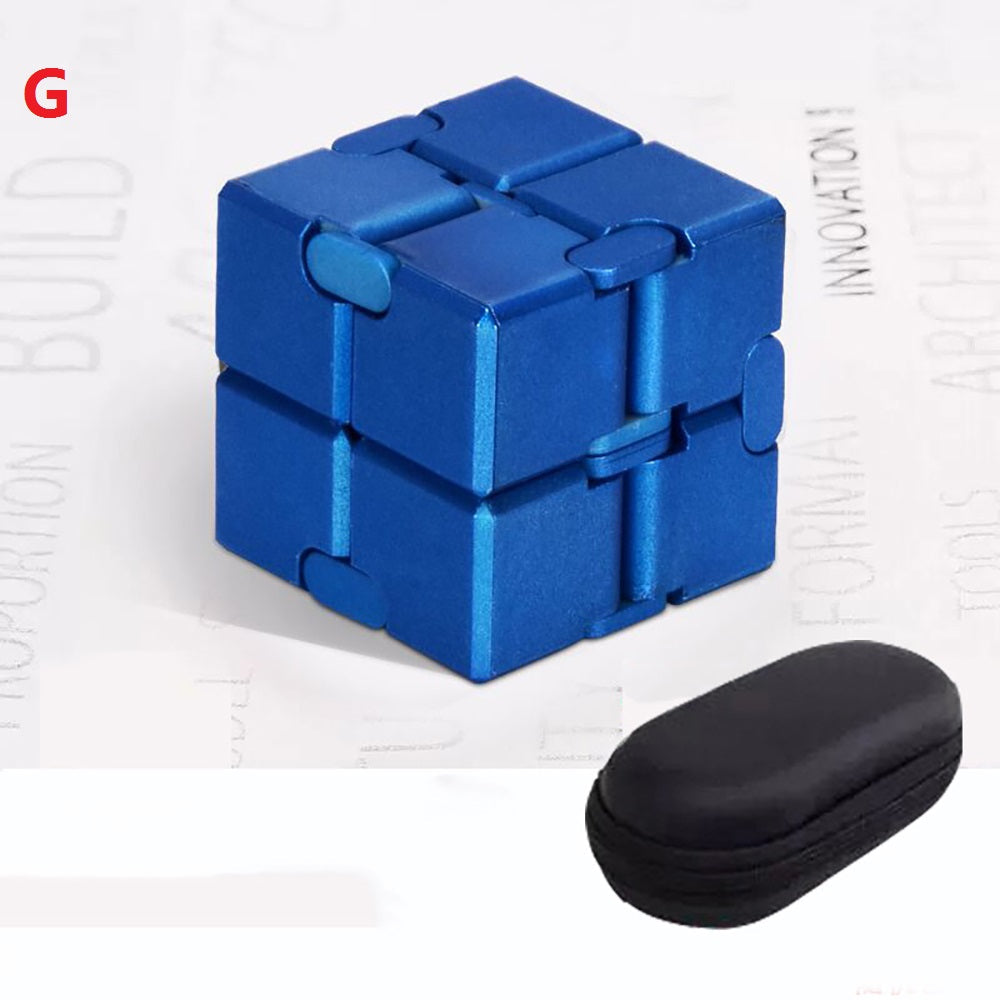 Aluminum Alloy Infinite Magic Cube Anti Stress Fidget Toys