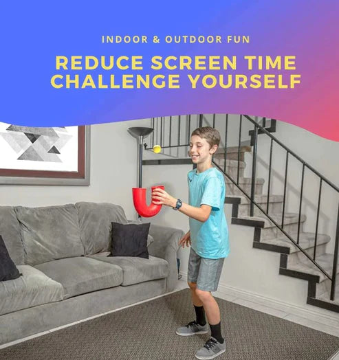Develops Motor & Juggling Skill Game Toy with 2 Balls