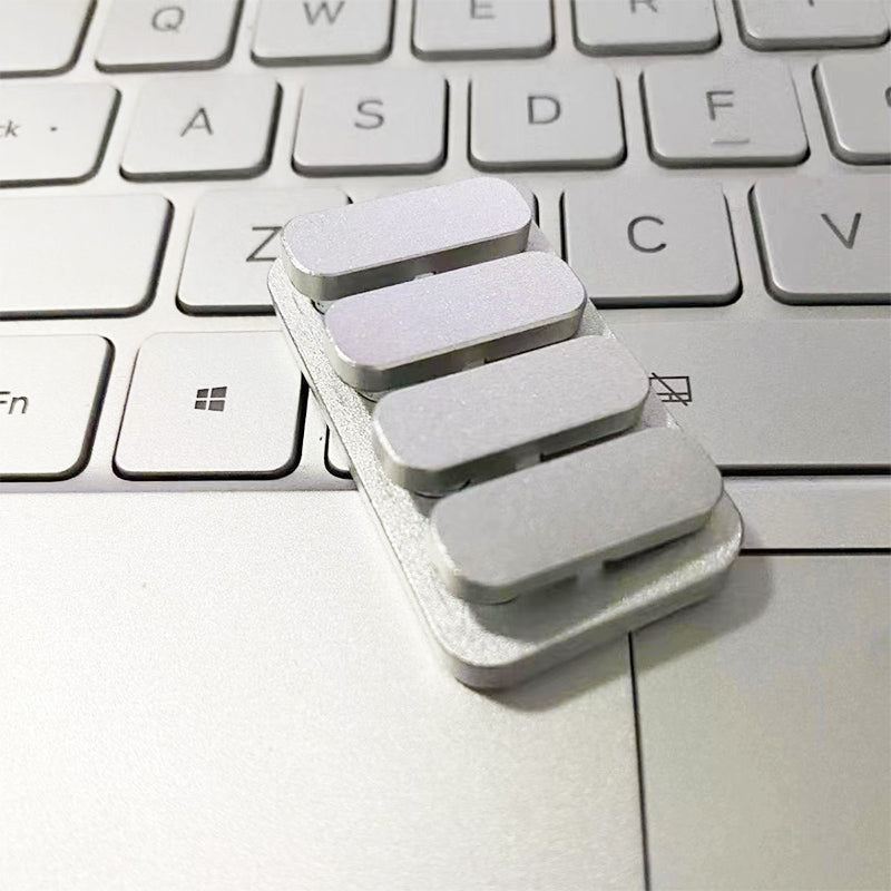 Fidget Slider Magnetic Push Metal ADHD Anxiety Stress Relief