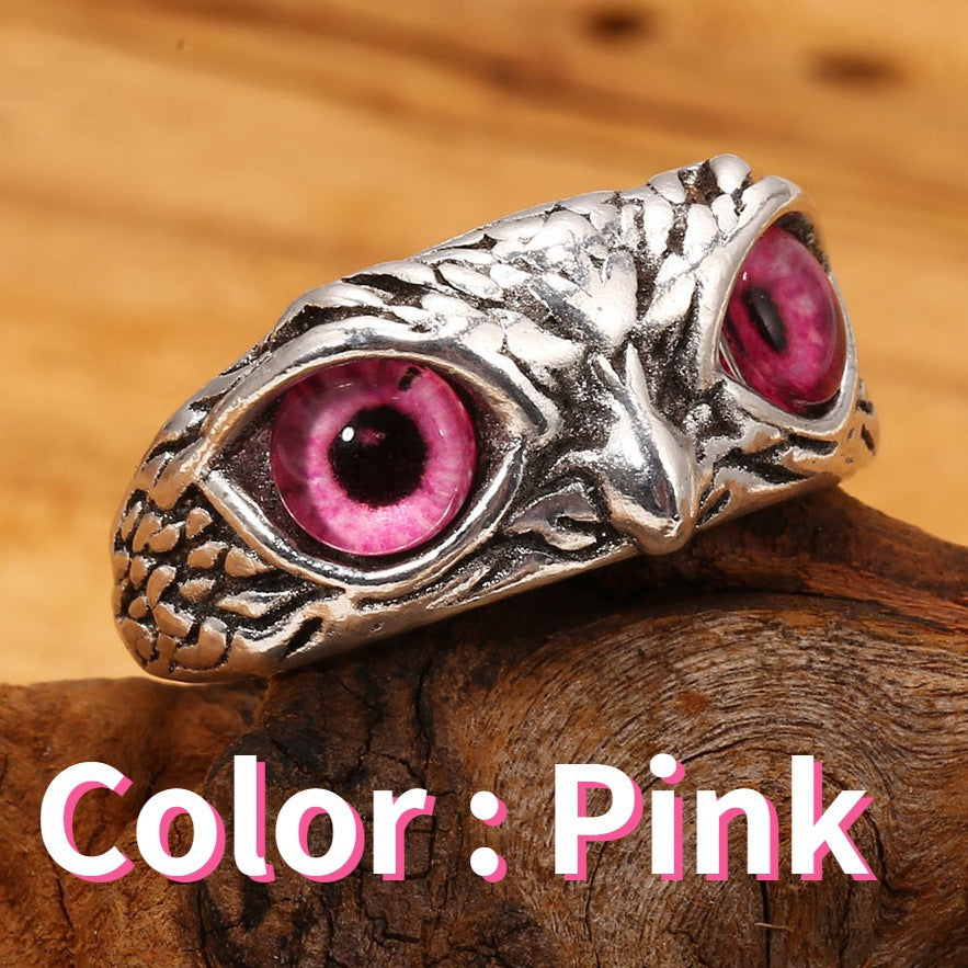 Owl Open Adjustable Rings for Men Women