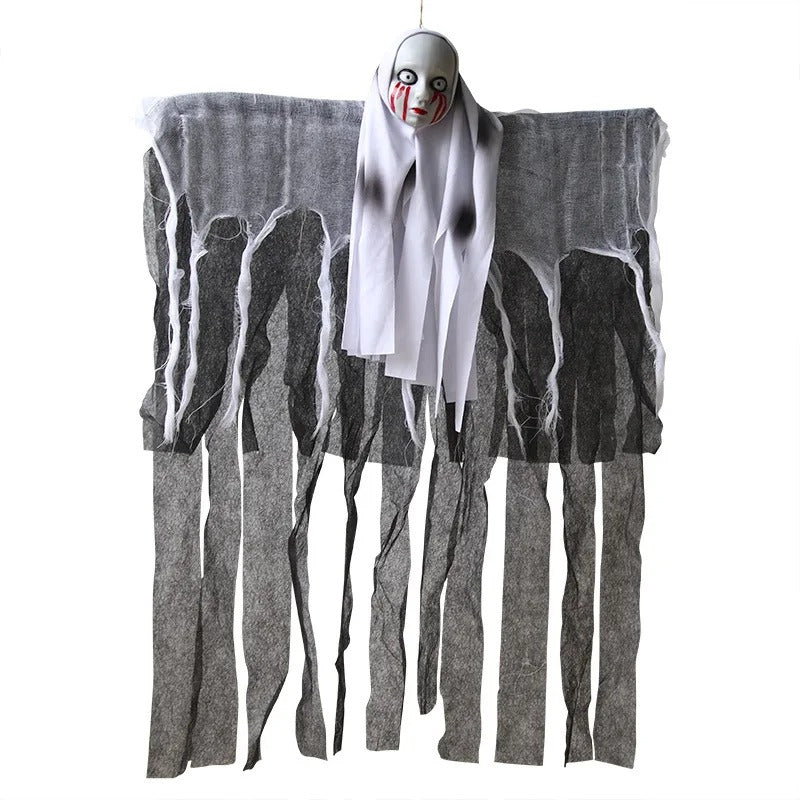 Prisoner Ghost In Cage Scary Skull Prop Electric Skeleton