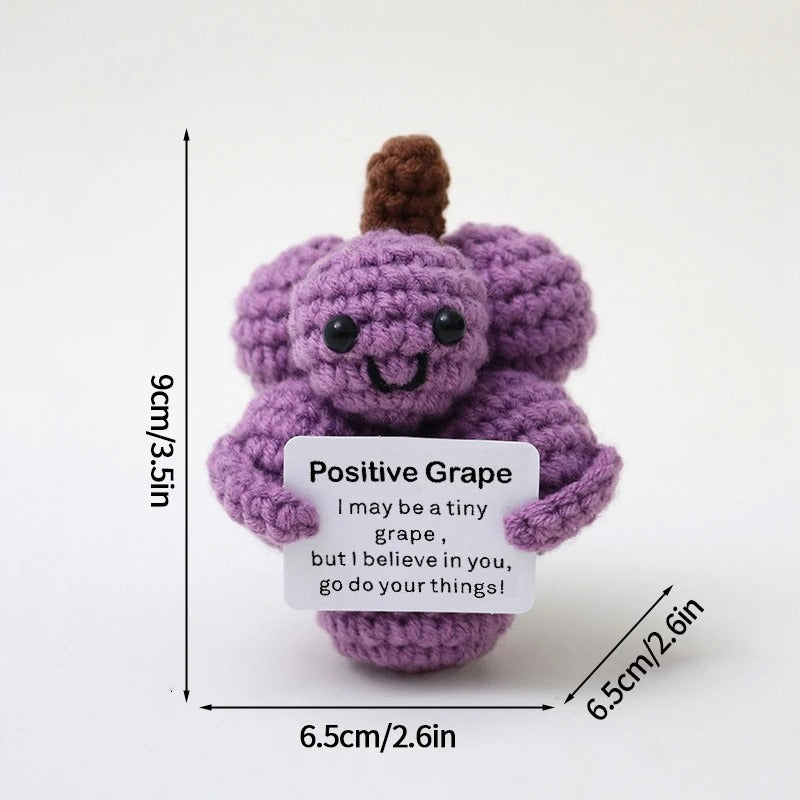Positive Crochet Doll Funny Valentines Day Gift with Card