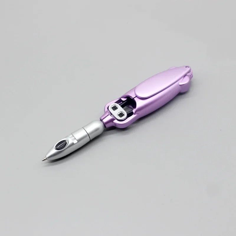 Creative Unique Folding Ballpoint Pen 0.5mm Black Gel