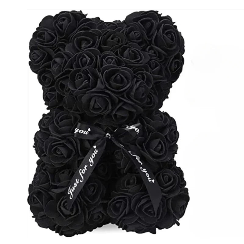 Valentine Gifts Decoration Rose Bear Artificial Flowers