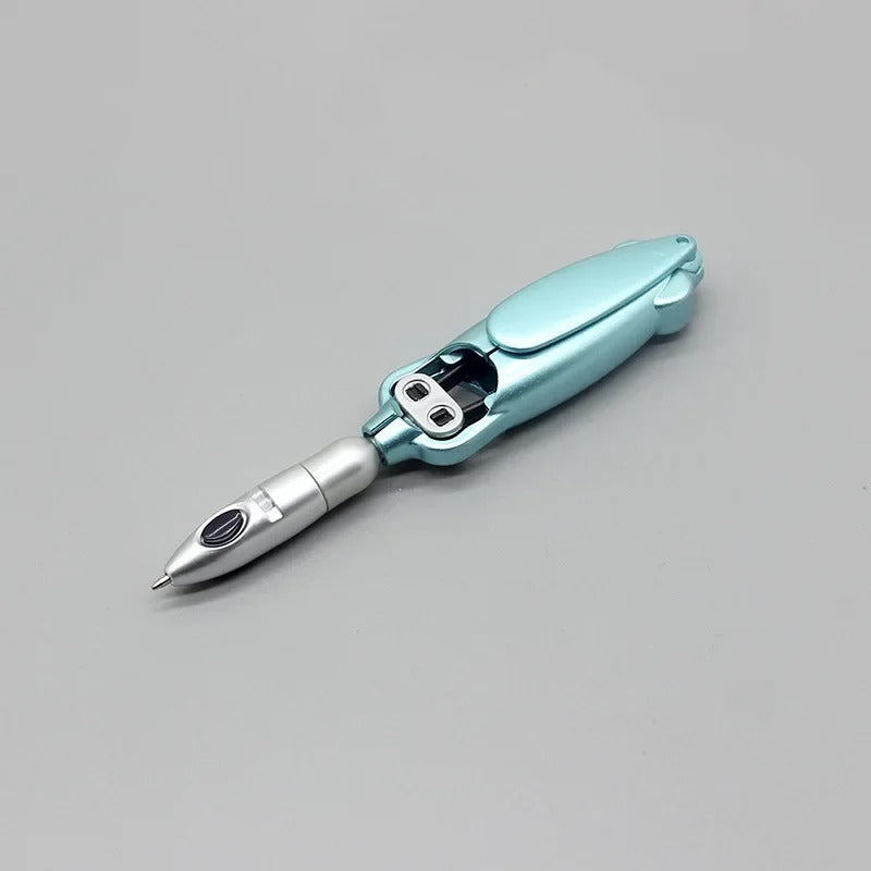 Creative Unique Folding Ballpoint Pen 0.5mm Black Gel