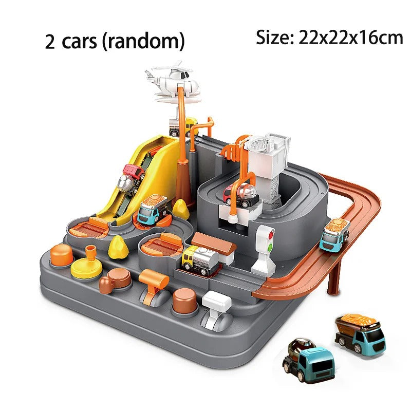Space Panda Car Toys Children Train Track Adventure