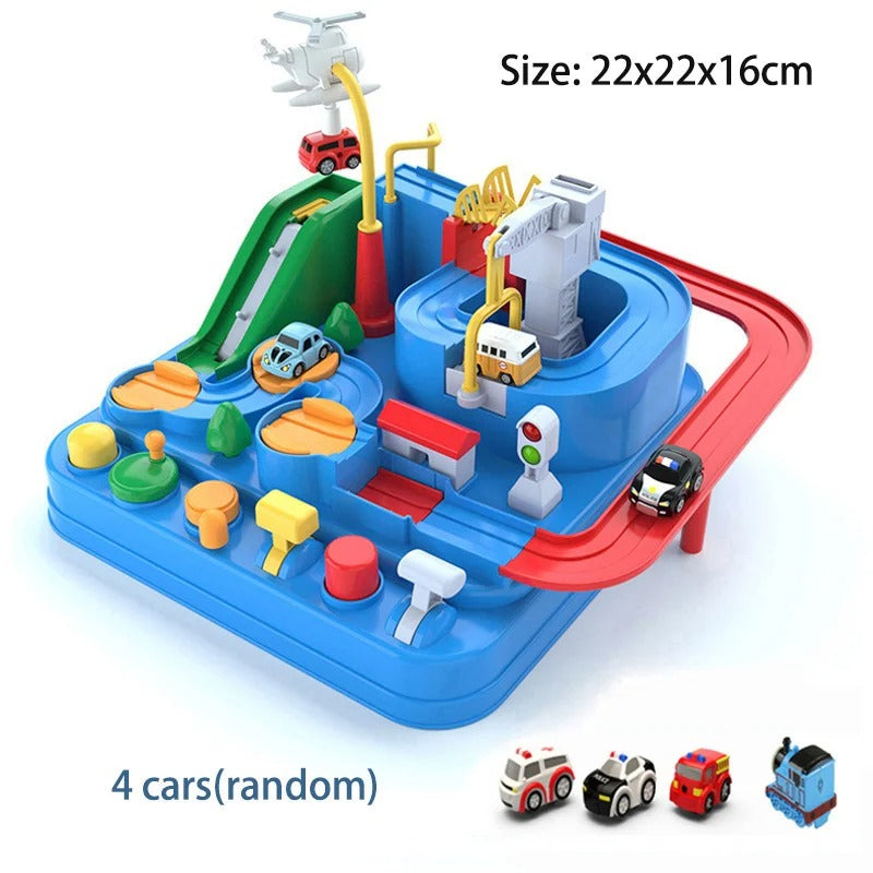Space Panda Car Toys Children Train Track Adventure