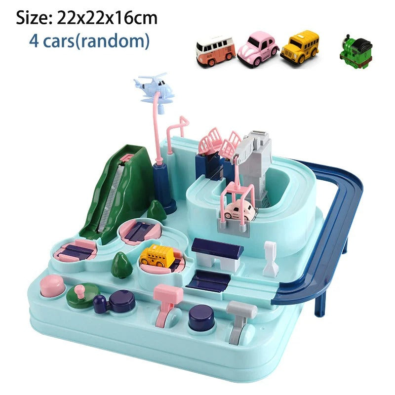 Space Panda Car Toys Children Train Track Adventure