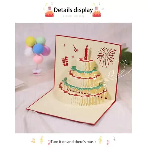 3D LED Music Birthday Cards