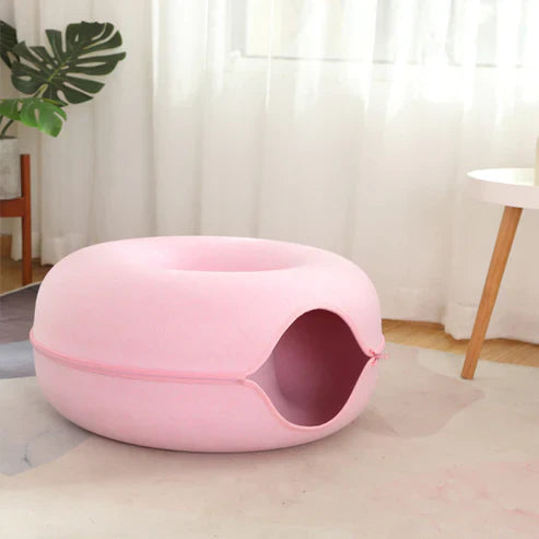 Donut Cat Bed Pet Cat Tunnel