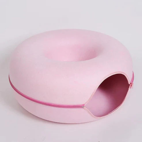 Donut Cat Bed Pet Cat Tunnel