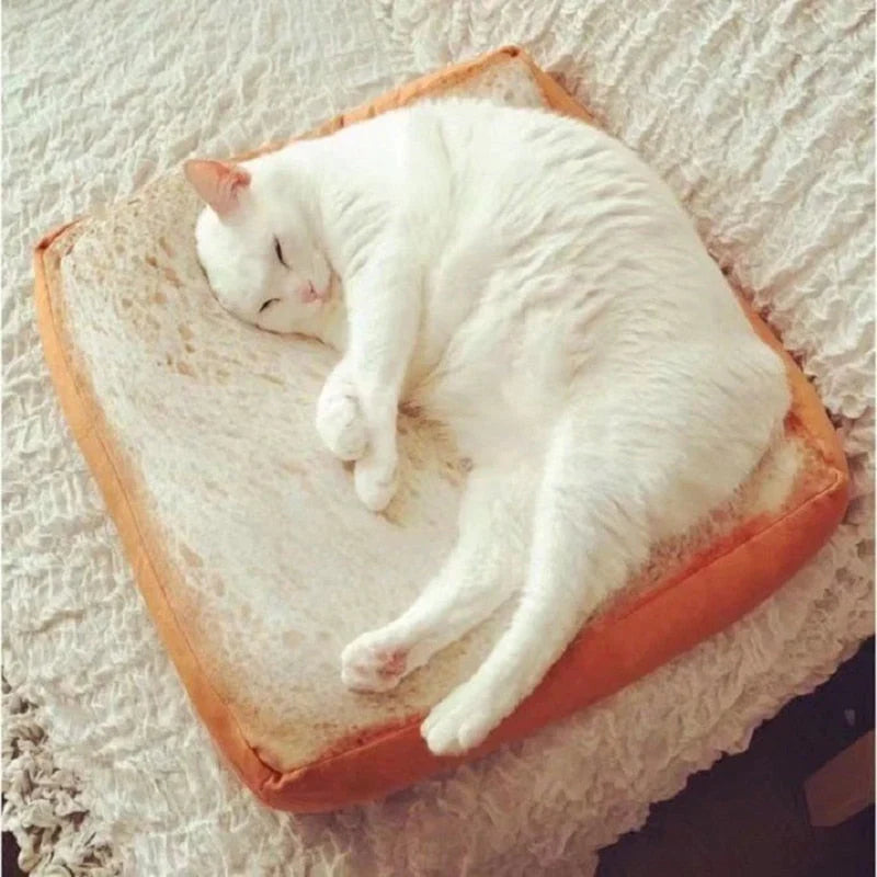 Toast Bread Warm Cat Bed