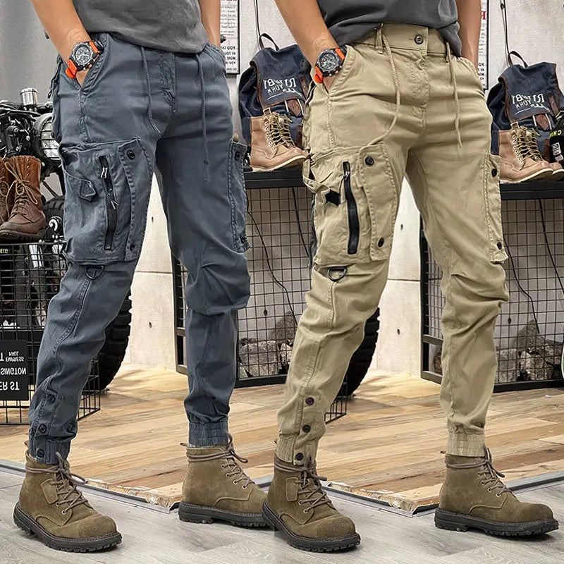 Camo Navy Trousers Man Harem Y2k Tactical Military Cargo