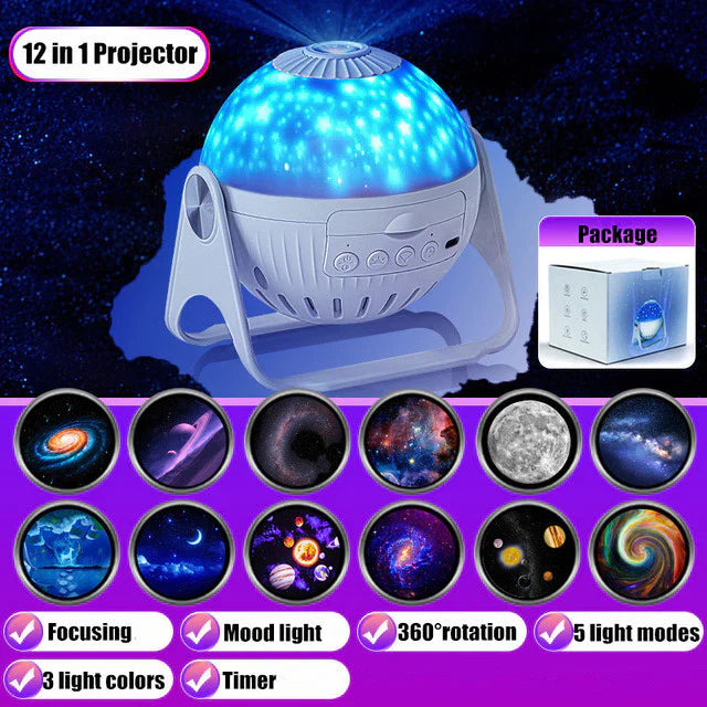 Planetarium Galaxy Night Light Projector 360° Adjustable