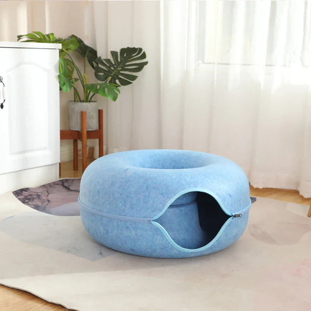 Donut Cat Bed Pet Cat Tunnel