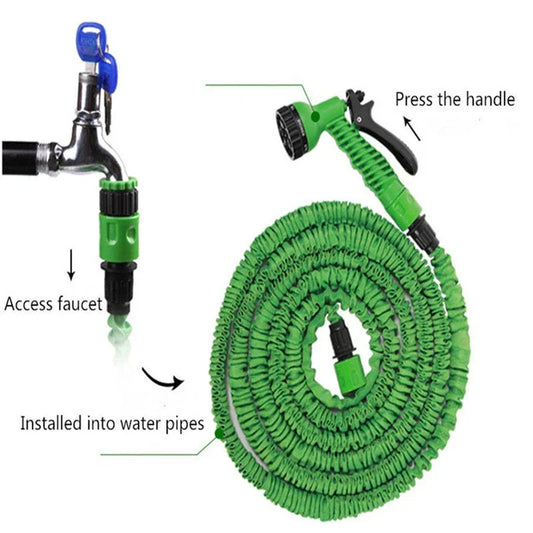 25-200FT Garden Hose Pipe Water Hose Expandable Magic