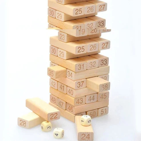 Wooden Blocks Stacking Game