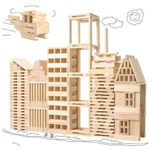 Wooden Model Building Blocks