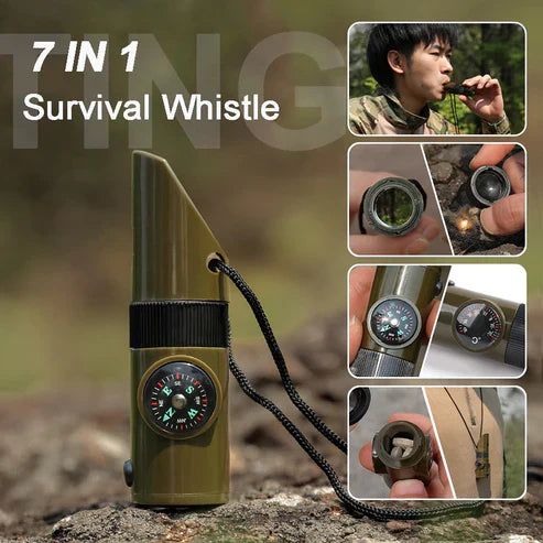 7in1 Portable Survival Outdoor Camping Tool