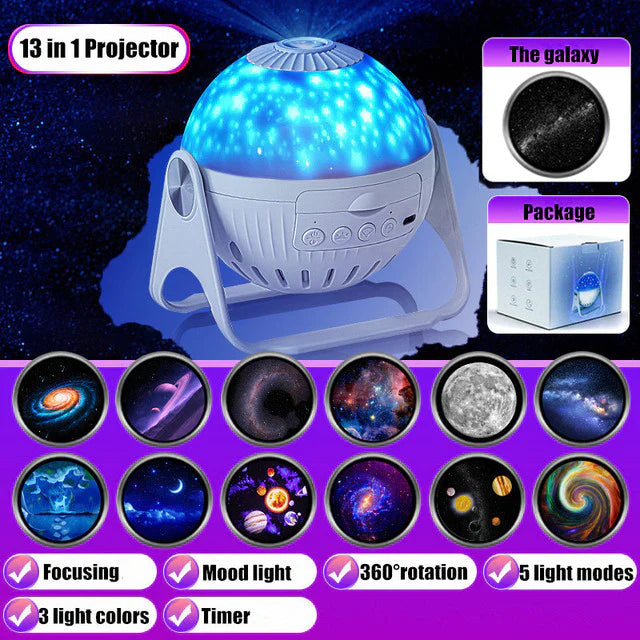 Planetarium Galaxy Night Light Projector 360° Adjustable