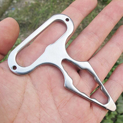 Stainless Steel Multi Functional Camping Wrench Tool