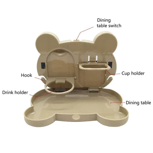 Kids Foldable Car Back Seat Table