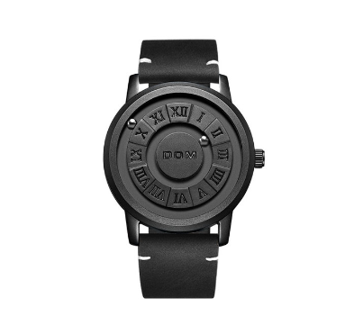 DOM Trend Concept New Personality Men's Watch Creative Scrolling Pointer magnetic force