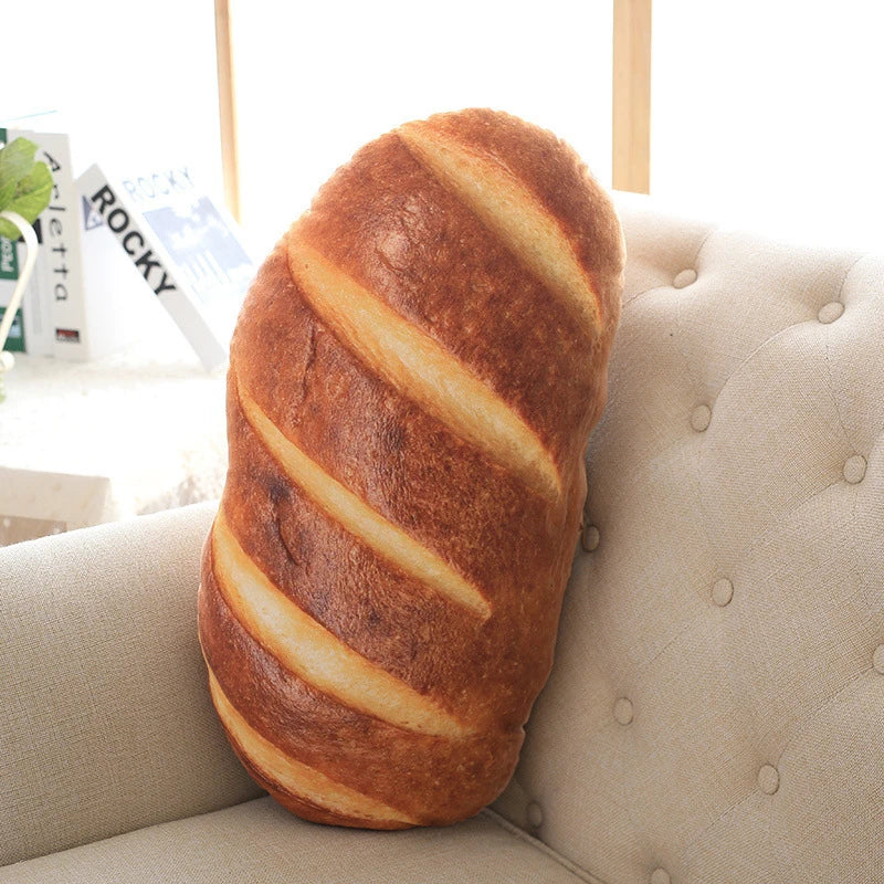 3D Creative Simulation Bread Shape Pillow