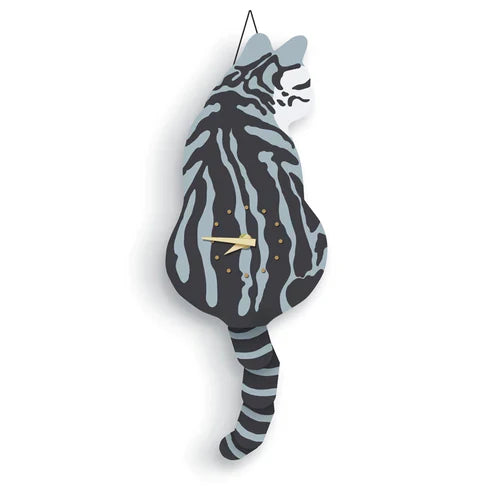 Cat Tail Wall Clock