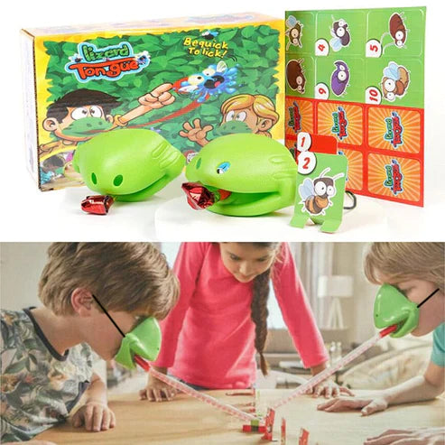 Frog Tongue Mask Cards Toy Set