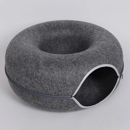 Donut Cat Bed Pet Cat Tunnel