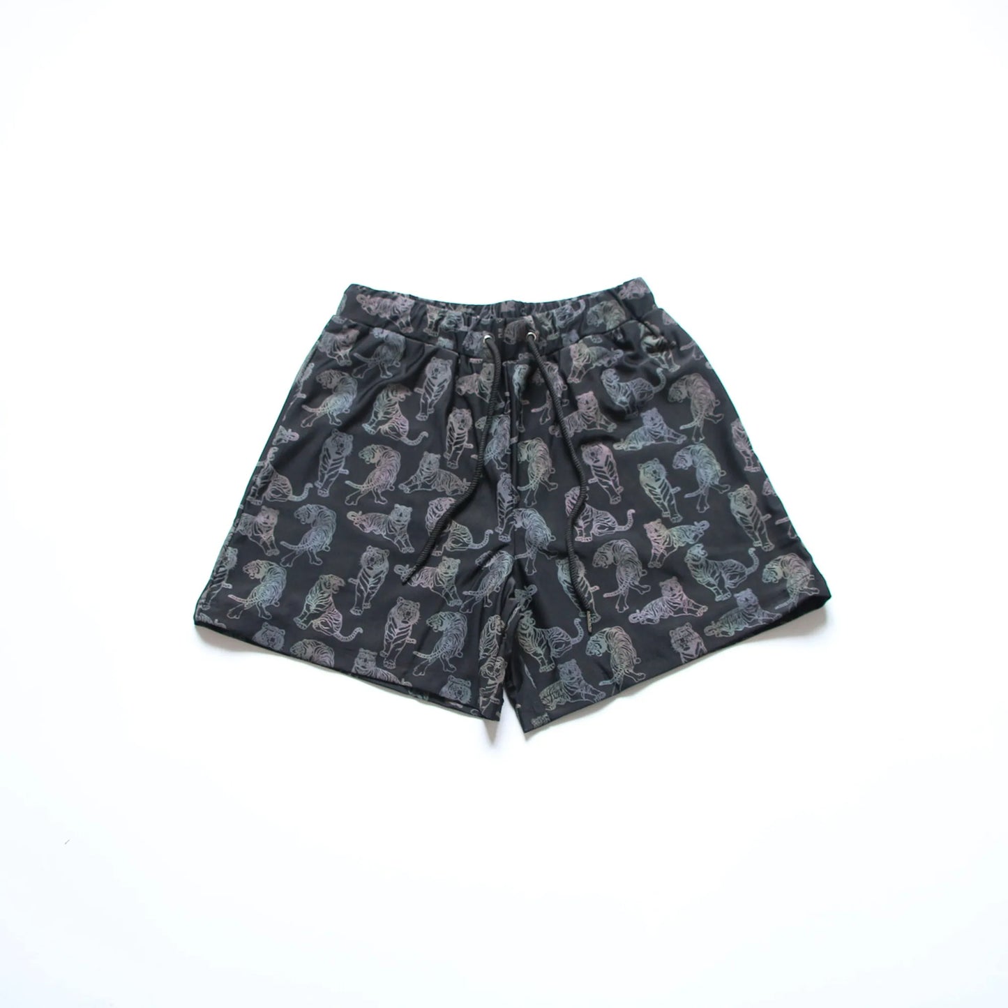 Men's Holographic Reflective Rainbow "Snake Pattern" Shorts