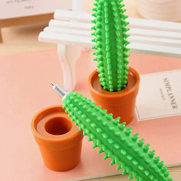 Cute & Fun Green Cactus Pen（5pcs）