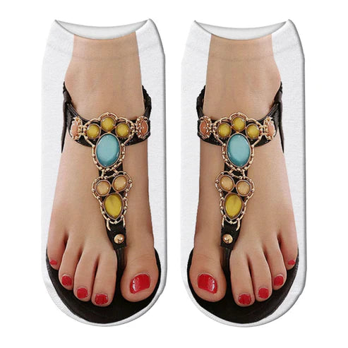 3D Printed Funny Creative Ankle Socks