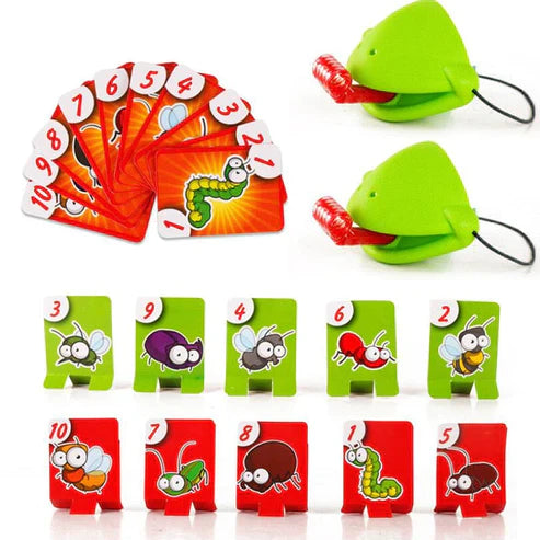 Frog Tongue Mask Cards Toy Set