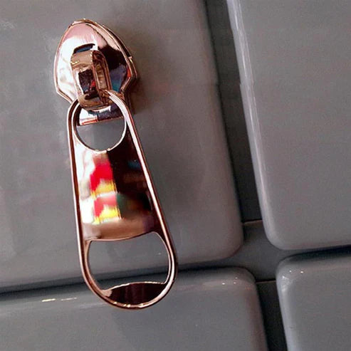 Magnetic Zipper Bottle Opener