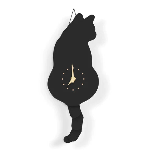 Cat Tail Wall Clock